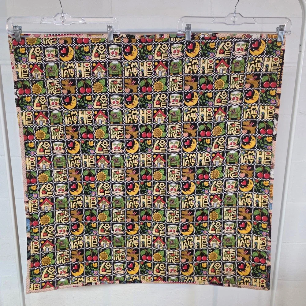 Mary Engelbreit Life is Just a Chair of Bowlies Wall Hanging Folk Art 34.5x34